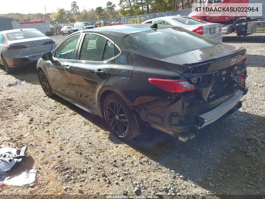 4T1DAACK4SU022964 2025 Toyota Camry Se