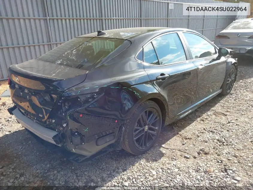 4T1DAACK4SU022964 2025 Toyota Camry Se