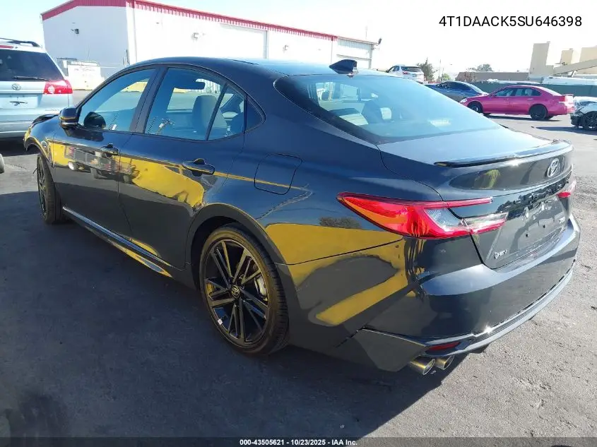4T1DAACK5SU646398 2025 Toyota Camry Xse