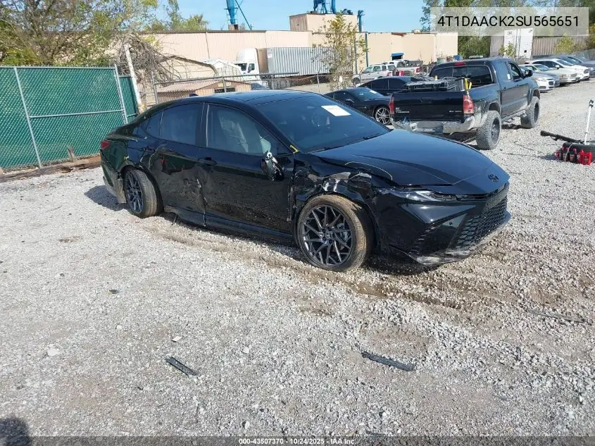 4T1DAACK2SU565651 2025 Toyota Camry Xse
