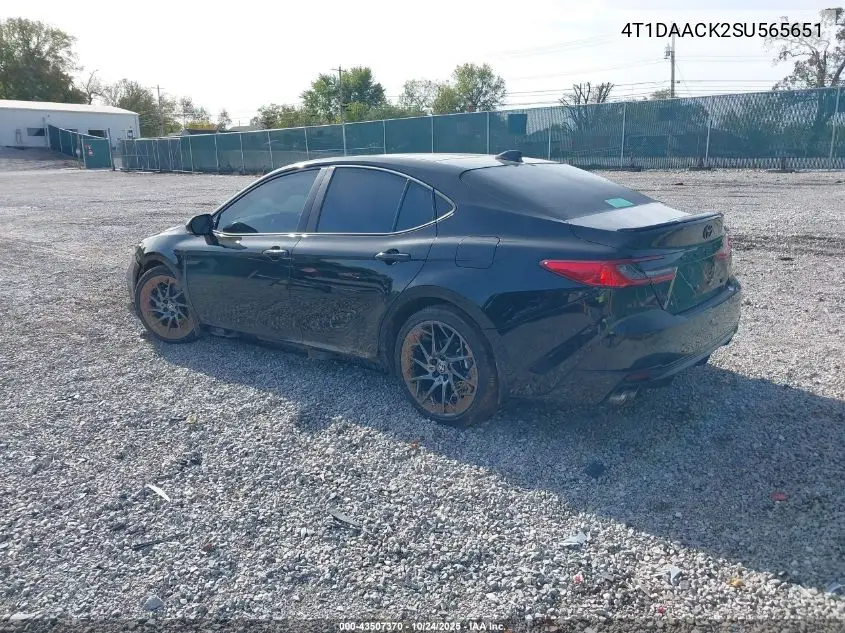 4T1DAACK2SU565651 2025 Toyota Camry Xse