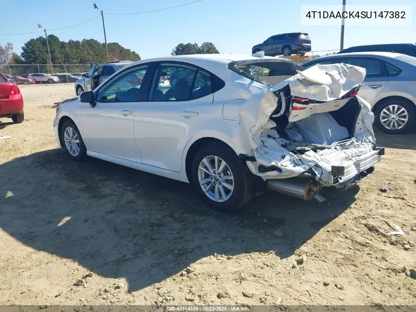 4T1DAACK4SU147382 2025 Toyota Camry Le