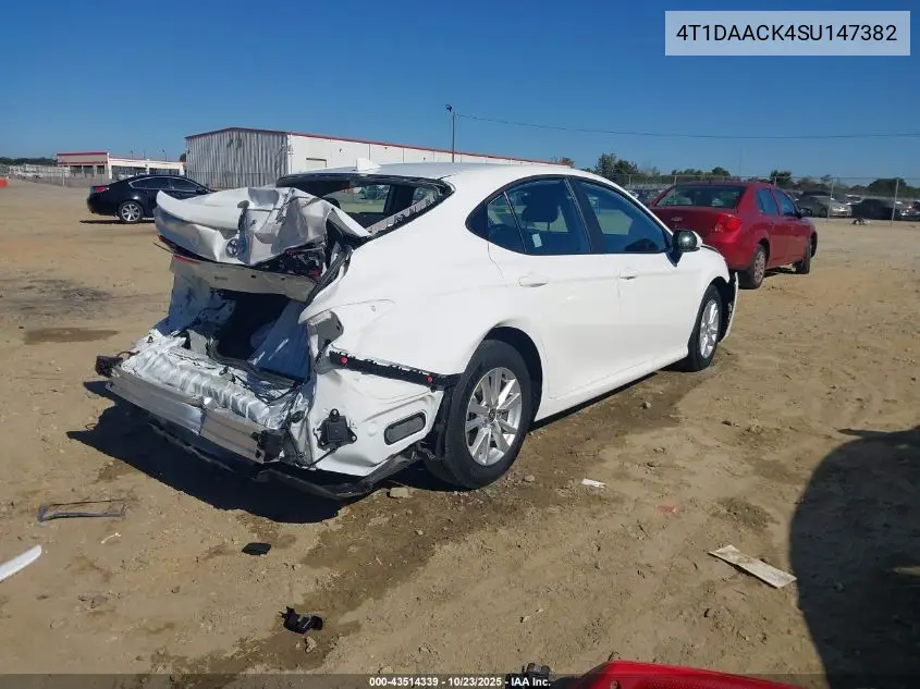 4T1DAACK4SU147382 2025 Toyota Camry Le