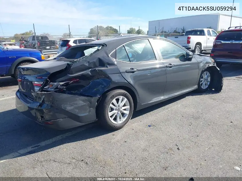4T1DAACK5SU059294 2025 Toyota Camry Le