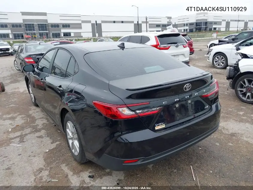 4T1DAACK4SU110929 2025 Toyota Camry Le