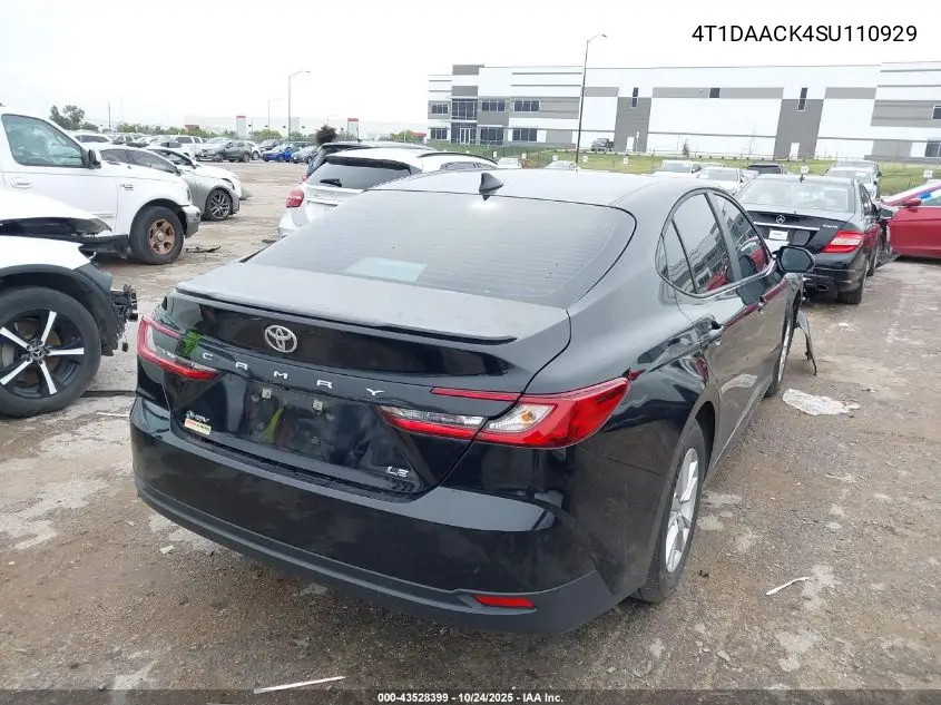 4T1DAACK4SU110929 2025 Toyota Camry Le