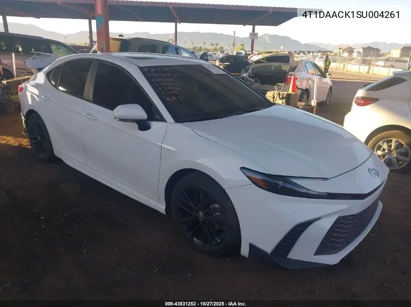 4T1DAACK1SU004261 2025 Toyota Camry Se