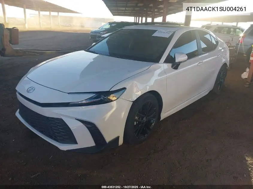 4T1DAACK1SU004261 2025 Toyota Camry Se