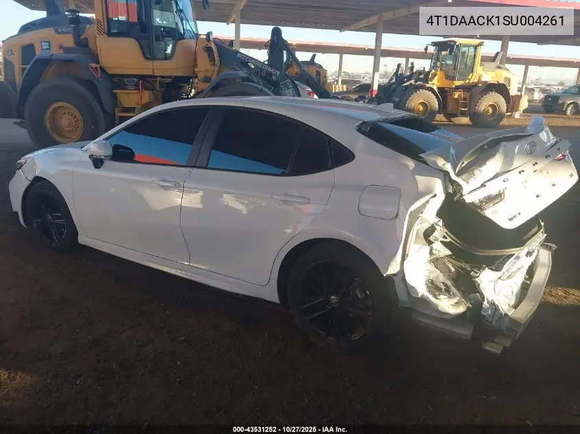 4T1DAACK1SU004261 2025 Toyota Camry Se
