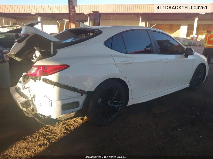 4T1DAACK1SU004261 2025 Toyota Camry Se