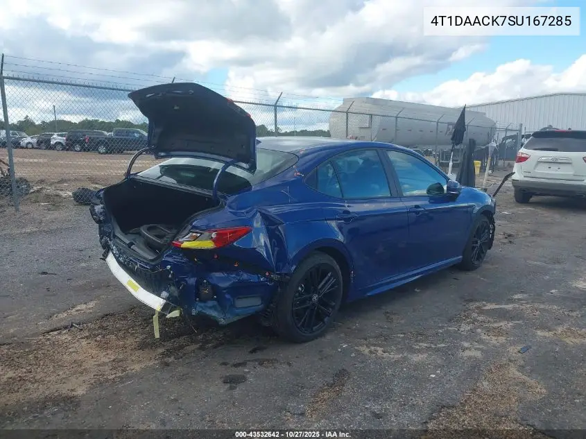 4T1DAACK7SU167285 2025 Toyota Camry Se