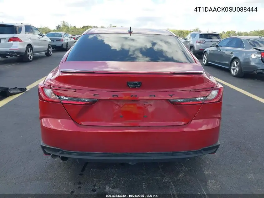 4T1DAACK0SU088444 2025 Toyota Camry Se