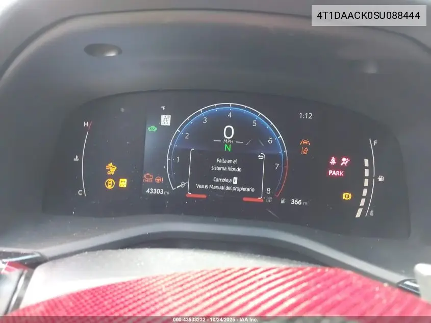 4T1DAACK0SU088444 2025 Toyota Camry Se