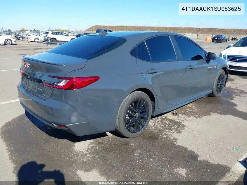 4T1DAACK1SU083625 2025 Toyota Camry Se