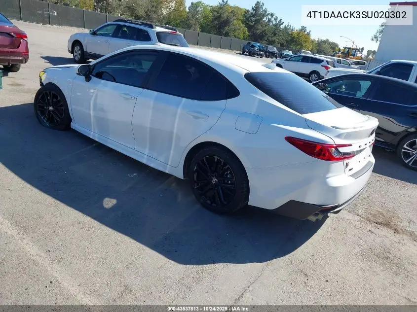 4T1DAACK3SU020302 2025 Toyota Camry Se