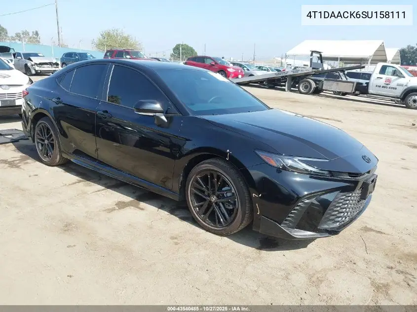 4T1DAACK6SU158111 2025 Toyota Camry Se