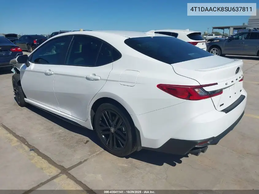 4T1DAACK8SU637811 2025 Toyota Camry Se