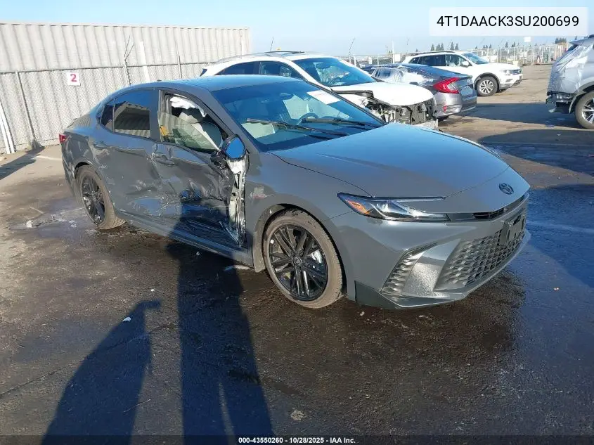 4T1DAACK3SU200699 2025 Toyota Camry Se