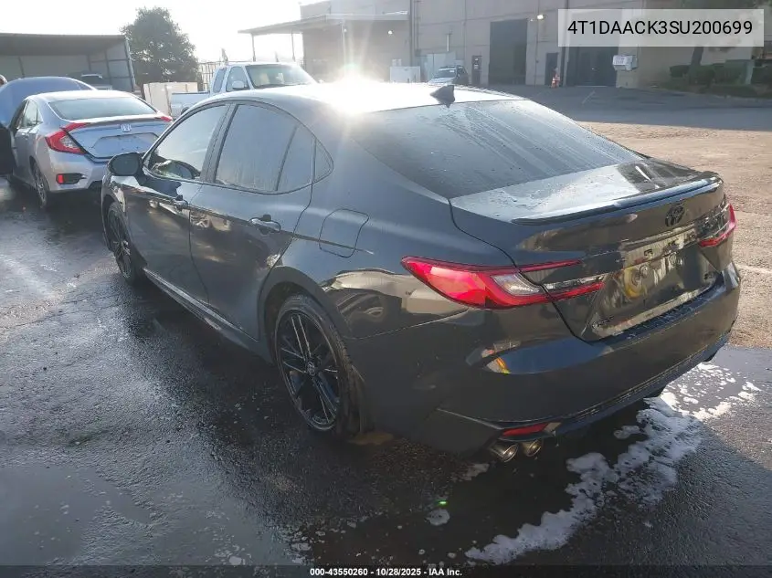 4T1DAACK3SU200699 2025 Toyota Camry Se