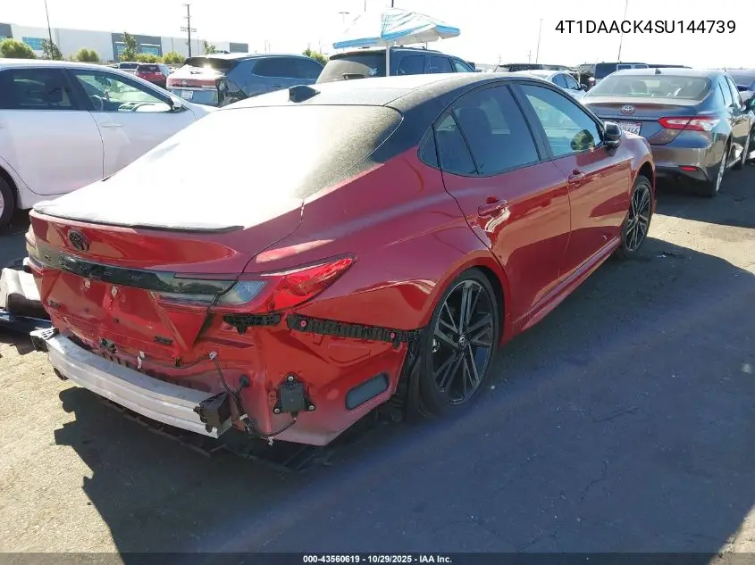 4T1DAACK4SU144739 2025 Toyota Camry Xse