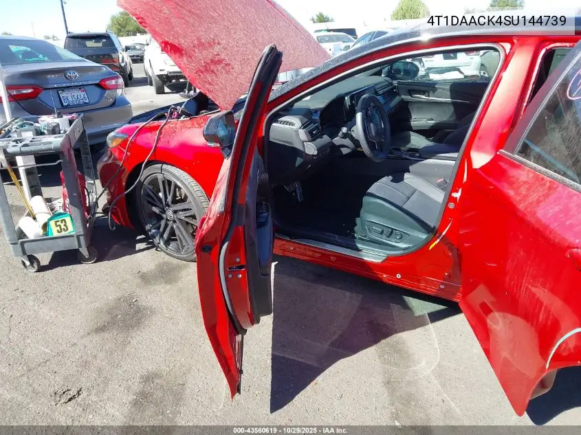 4T1DAACK4SU144739 2025 Toyota Camry Xse