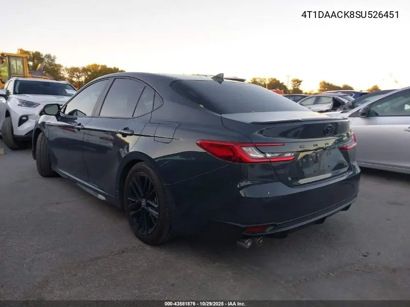 4T1DAACK8SU526451 2025 Toyota Camry Se