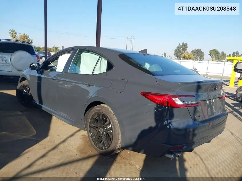 4T1DAACK0SU208548 2025 Toyota Camry Se