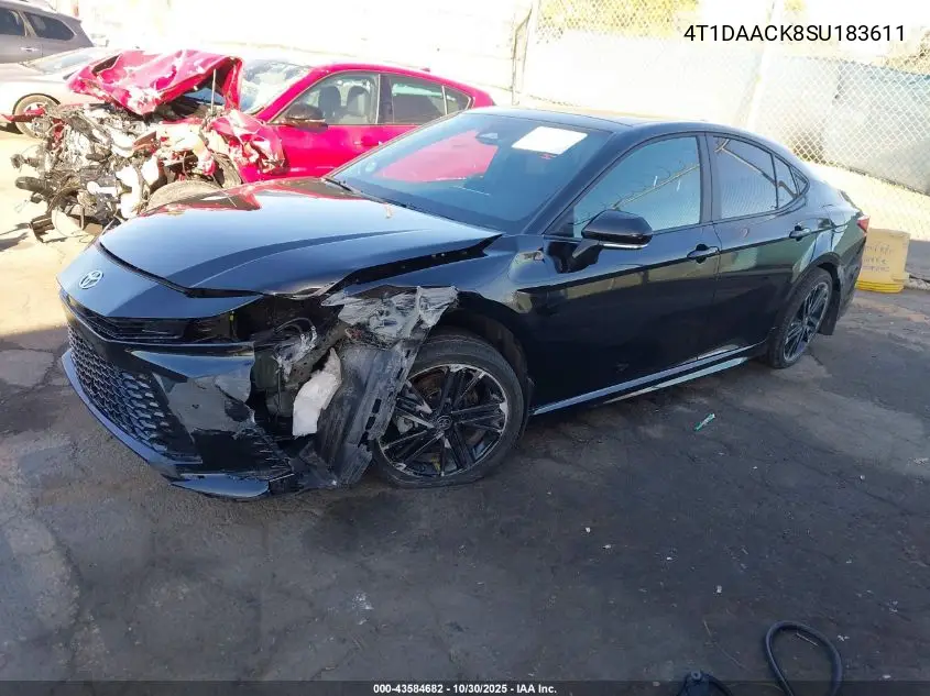 4T1DAACK8SU183611 2025 Toyota Camry Xse