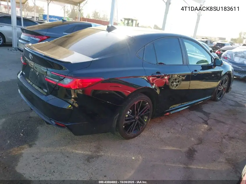 4T1DAACK8SU183611 2025 Toyota Camry Xse