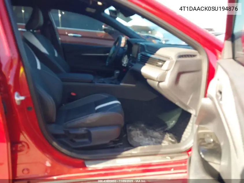 4T1DAACK0SU194876 2025 Toyota Camry Se