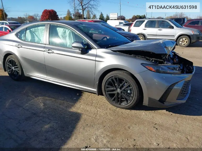 4T1DAACK4SU631598 2025 Toyota Camry Se