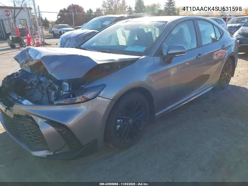 4T1DAACK4SU631598 2025 Toyota Camry Se