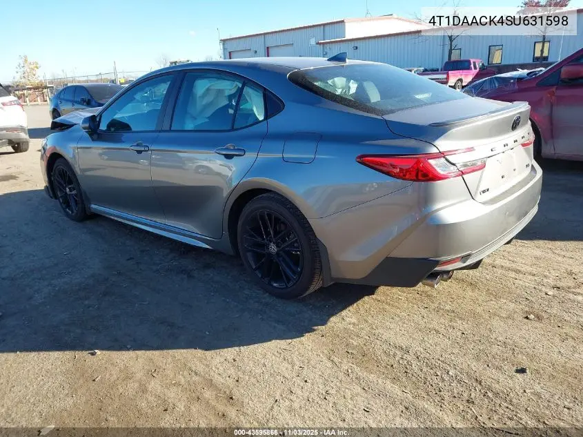 4T1DAACK4SU631598 2025 Toyota Camry Se