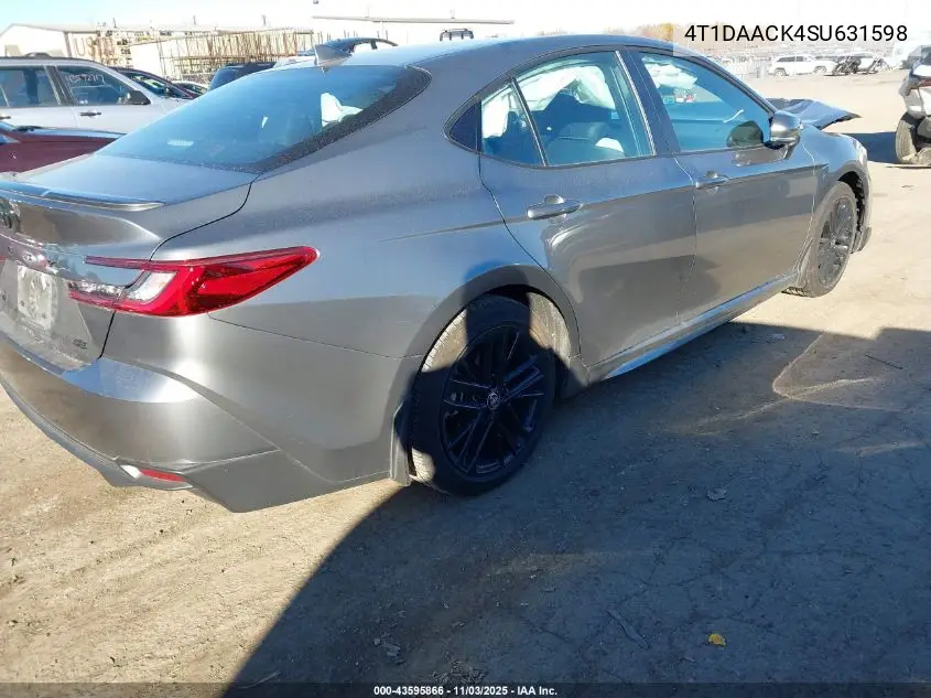 4T1DAACK4SU631598 2025 Toyota Camry Se