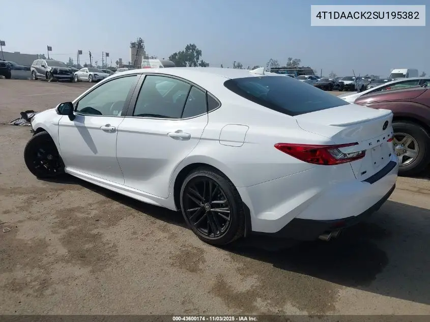 4T1DAACK2SU195382 2025 Toyota Camry Se