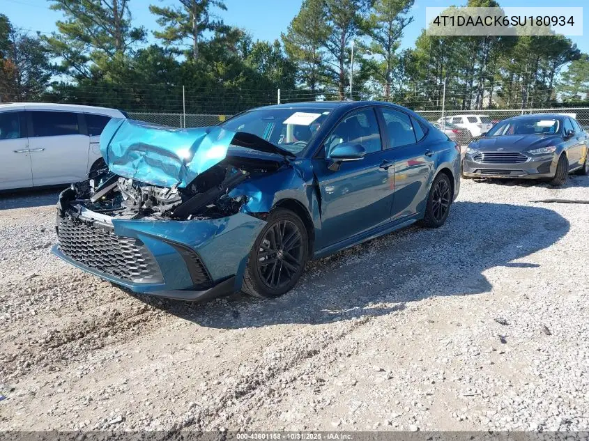 4T1DAACK6SU180934 2025 Toyota Camry Se