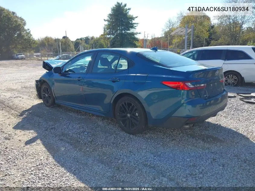 4T1DAACK6SU180934 2025 Toyota Camry Se