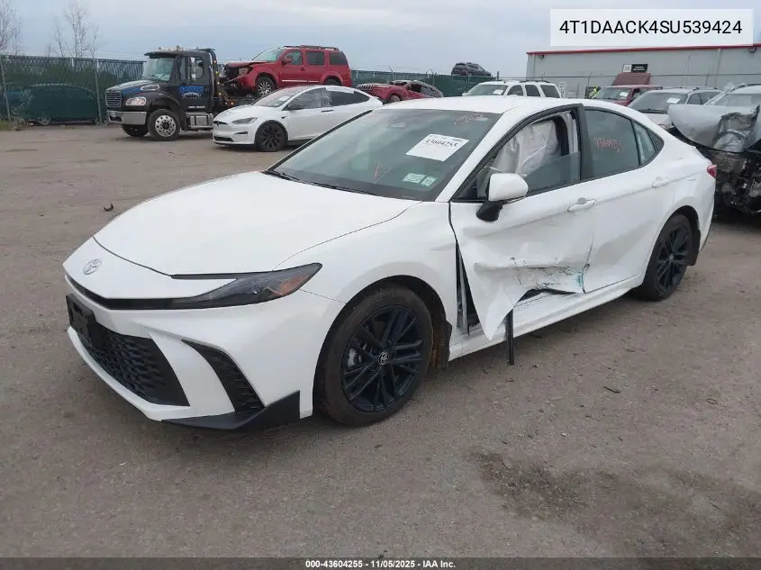 4T1DAACK4SU539424 2025 Toyota Camry Se