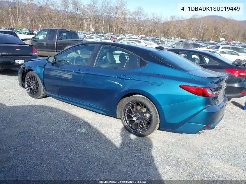 4T1DBADK1SU019449 2025 Toyota Camry Xse