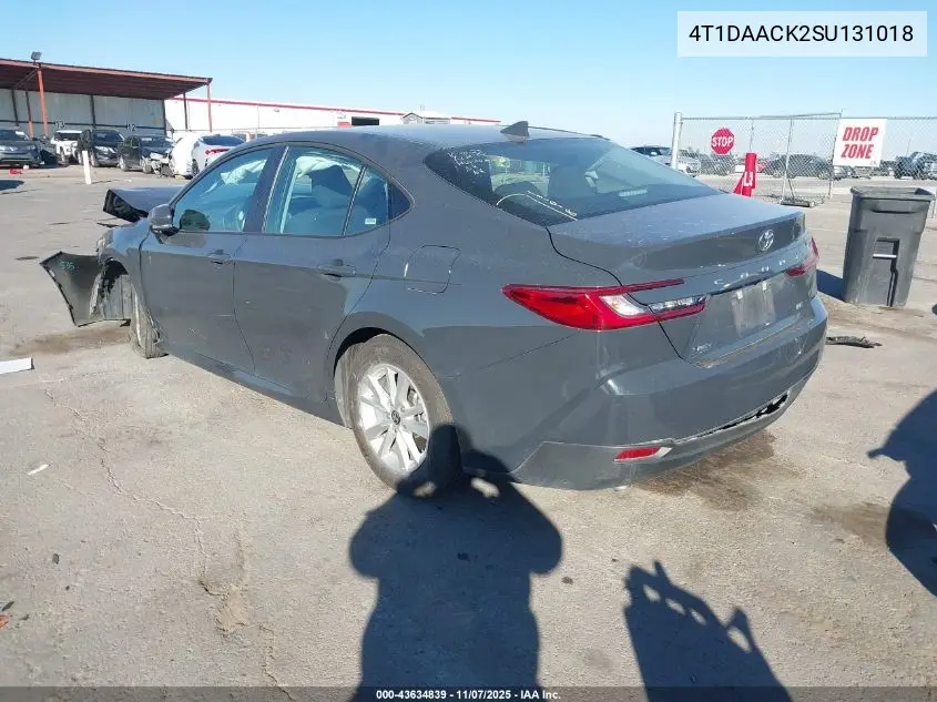 4T1DAACK2SU131018 2025 Toyota Camry Le