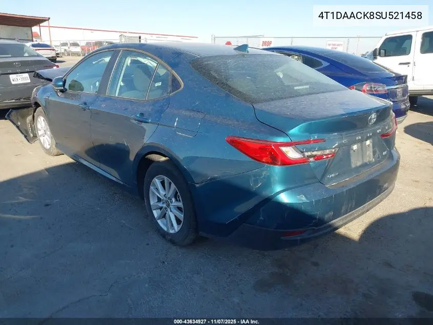 4T1DAACK8SU521458 2025 Toyota Camry Le