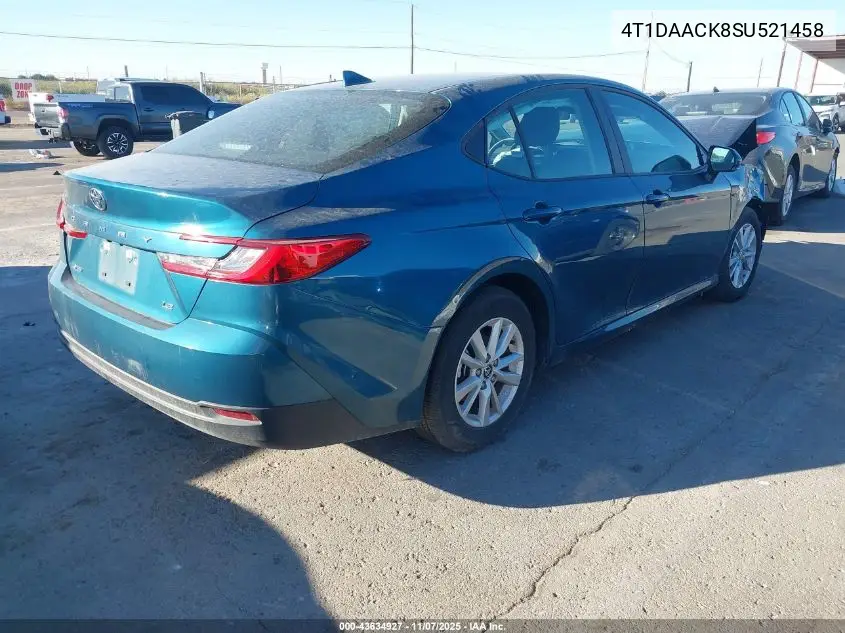 4T1DAACK8SU521458 2025 Toyota Camry Le