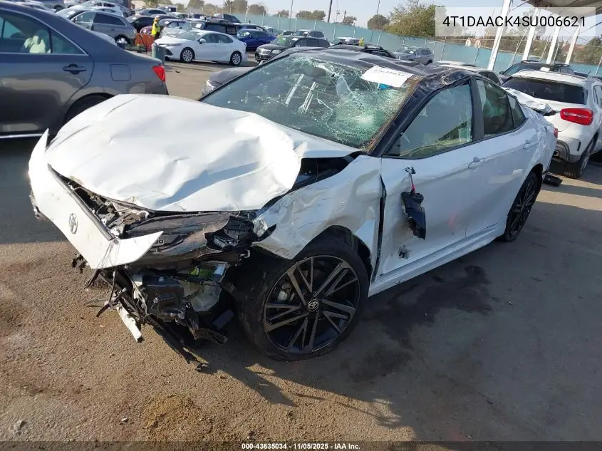 4T1DAACK4SU006621 2025 Toyota Camry Xse