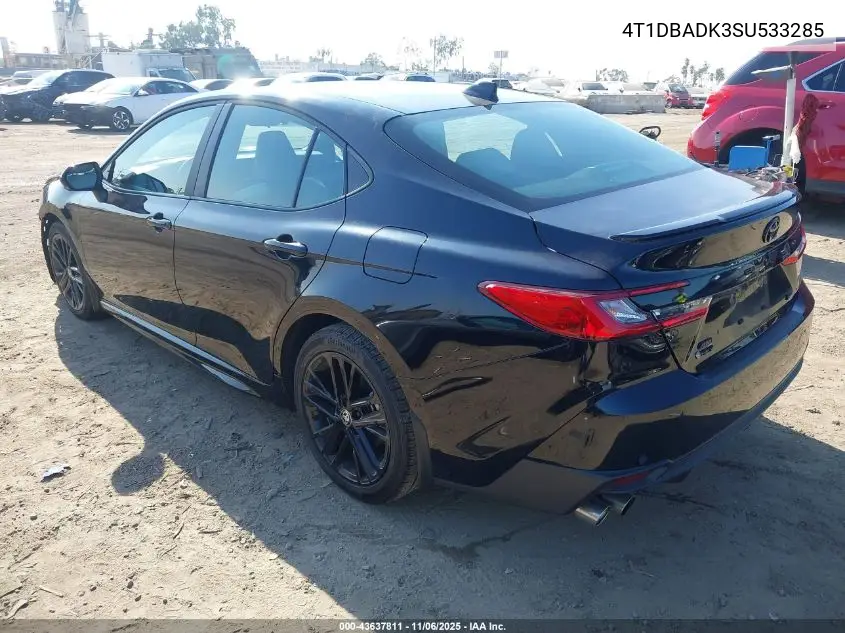 4T1DBADK3SU533285 2025 Toyota Camry Se