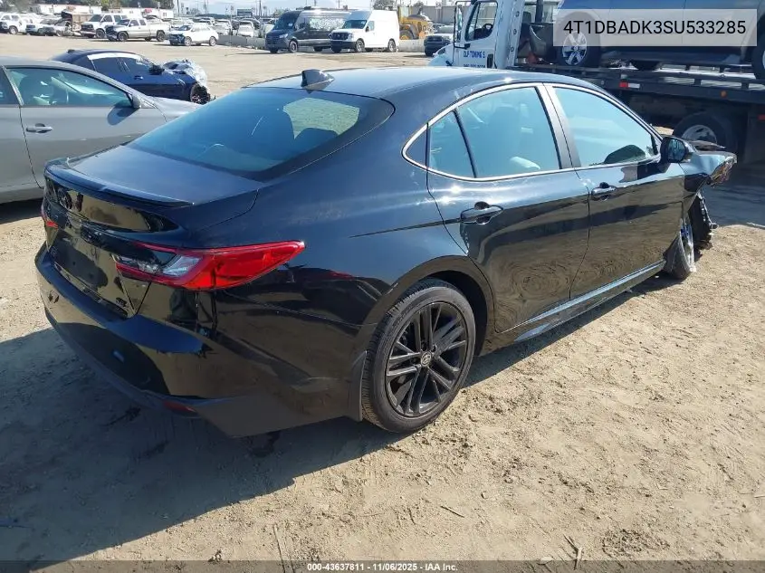 4T1DBADK3SU533285 2025 Toyota Camry Se