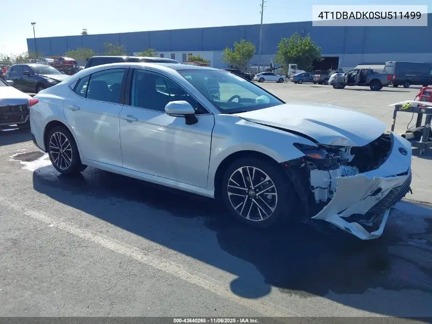 4T1DBADK0SU511499 2025 Toyota Camry Xle