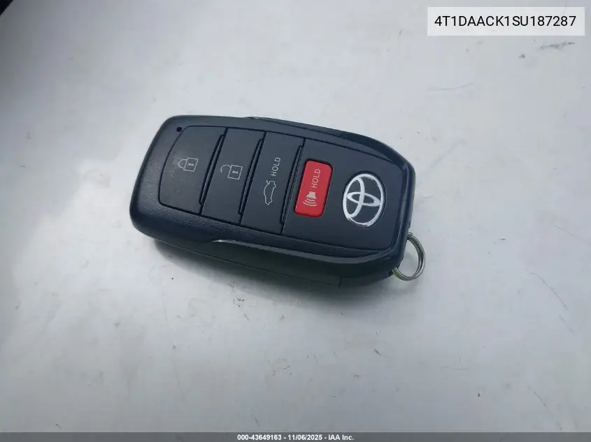4T1DAACK1SU187287 2025 Toyota Camry Le