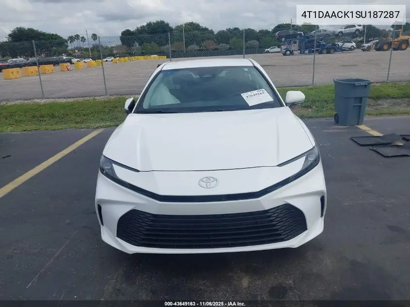 4T1DAACK1SU187287 2025 Toyota Camry Le