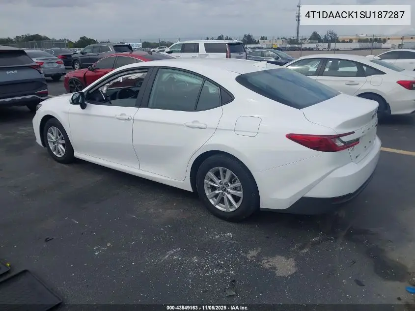 4T1DAACK1SU187287 2025 Toyota Camry Le