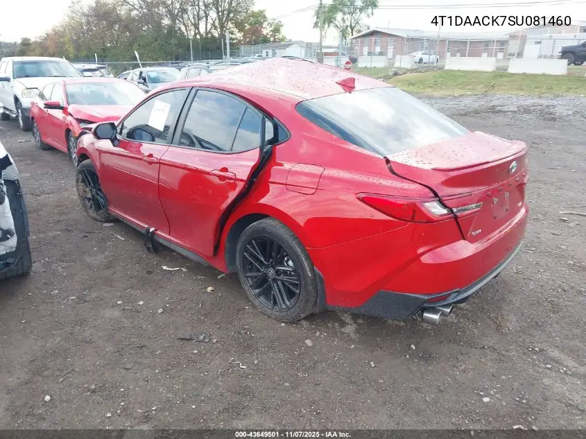 4T1DAACK7SU081460 2025 Toyota Camry Se